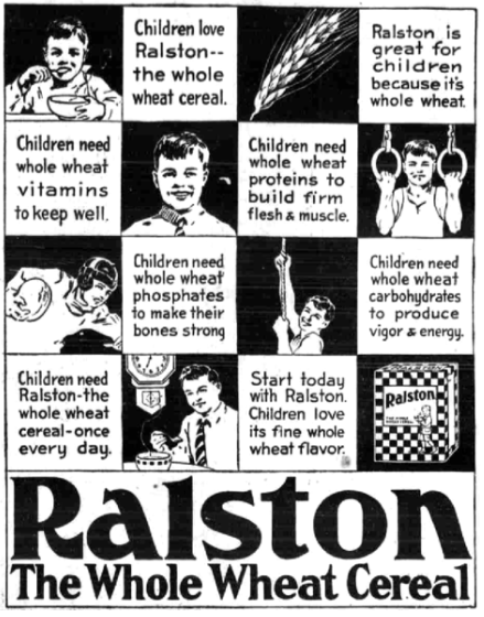 В 1902 году компания стала называться Ralston Purina Company. В эти годы появляется логотип в виде шахматной доски, известный по сей день во всем мире.