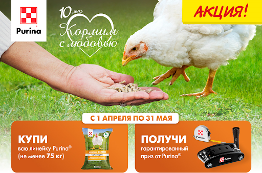 Участвуйте в акции Purina® «10 лет кормим с любовью»